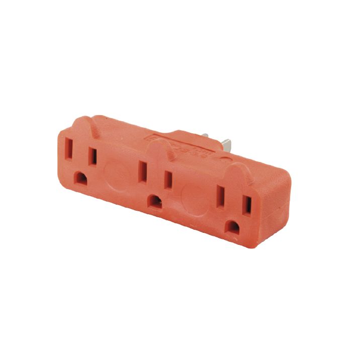 ADAPTADOR TRIPLE ATERRISADO DE HULE FULGORE