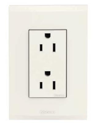 ARMADURA DOBLE POLARIZADA 16A NOBILE MARFIL BTICINO