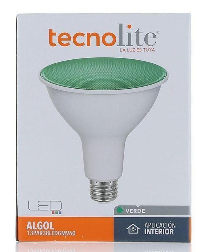 BOMBILLA LED TIPO REFLECTOR PAR38 13W VERDE TECNO LITE