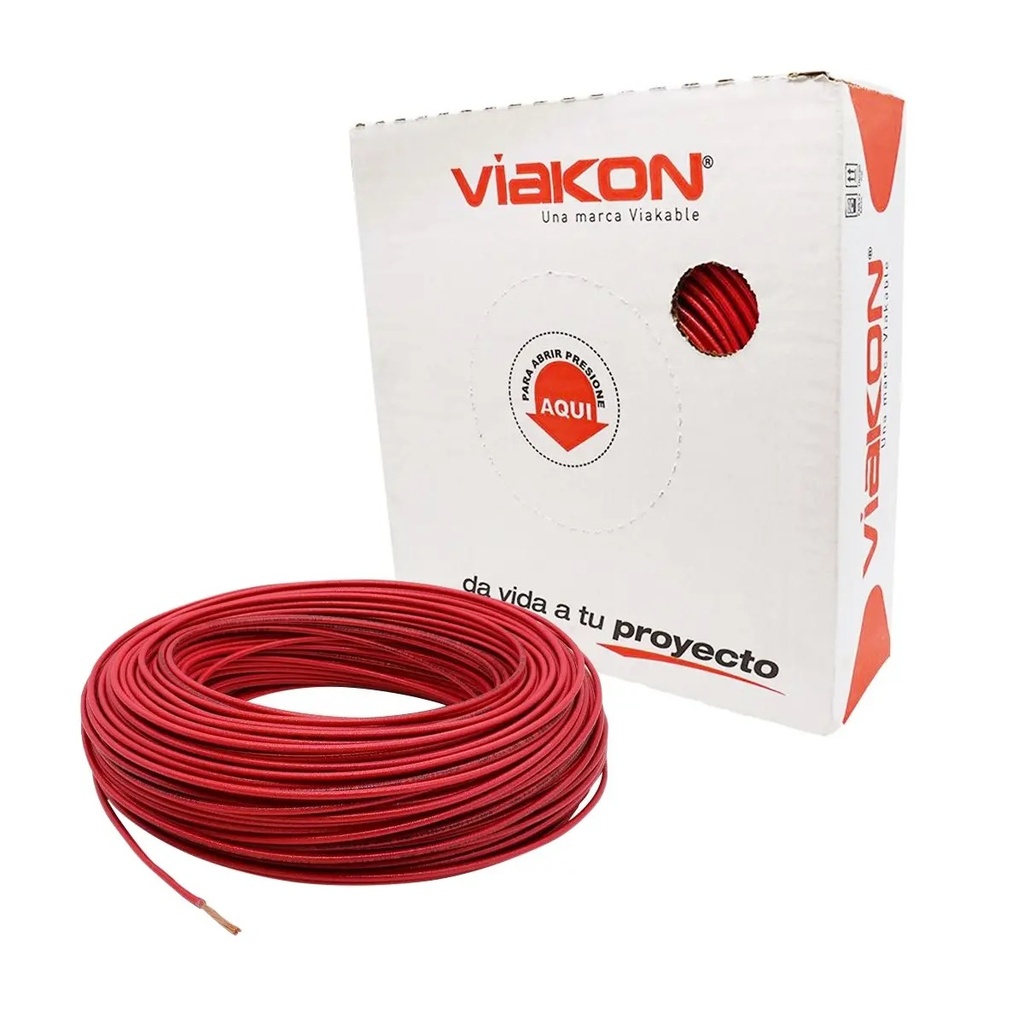 CABLE THHN #10 DE COBRE ROJO (CAJA)