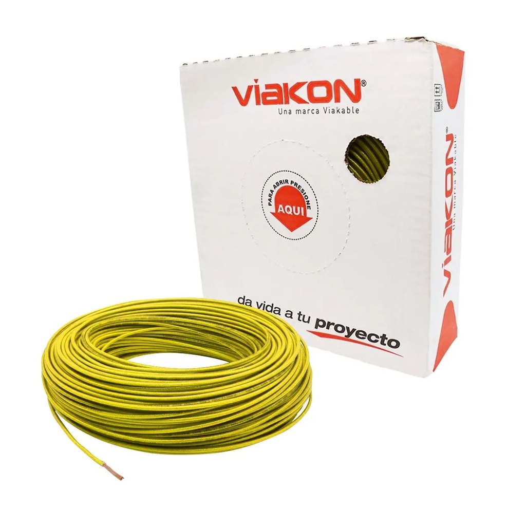 CABLE THHN #12 DE COBRE AMARILLO (CAJA)