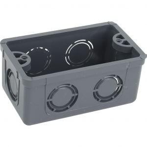 CAJA RECTANGULAR PLASTICA GRIS AMANCO