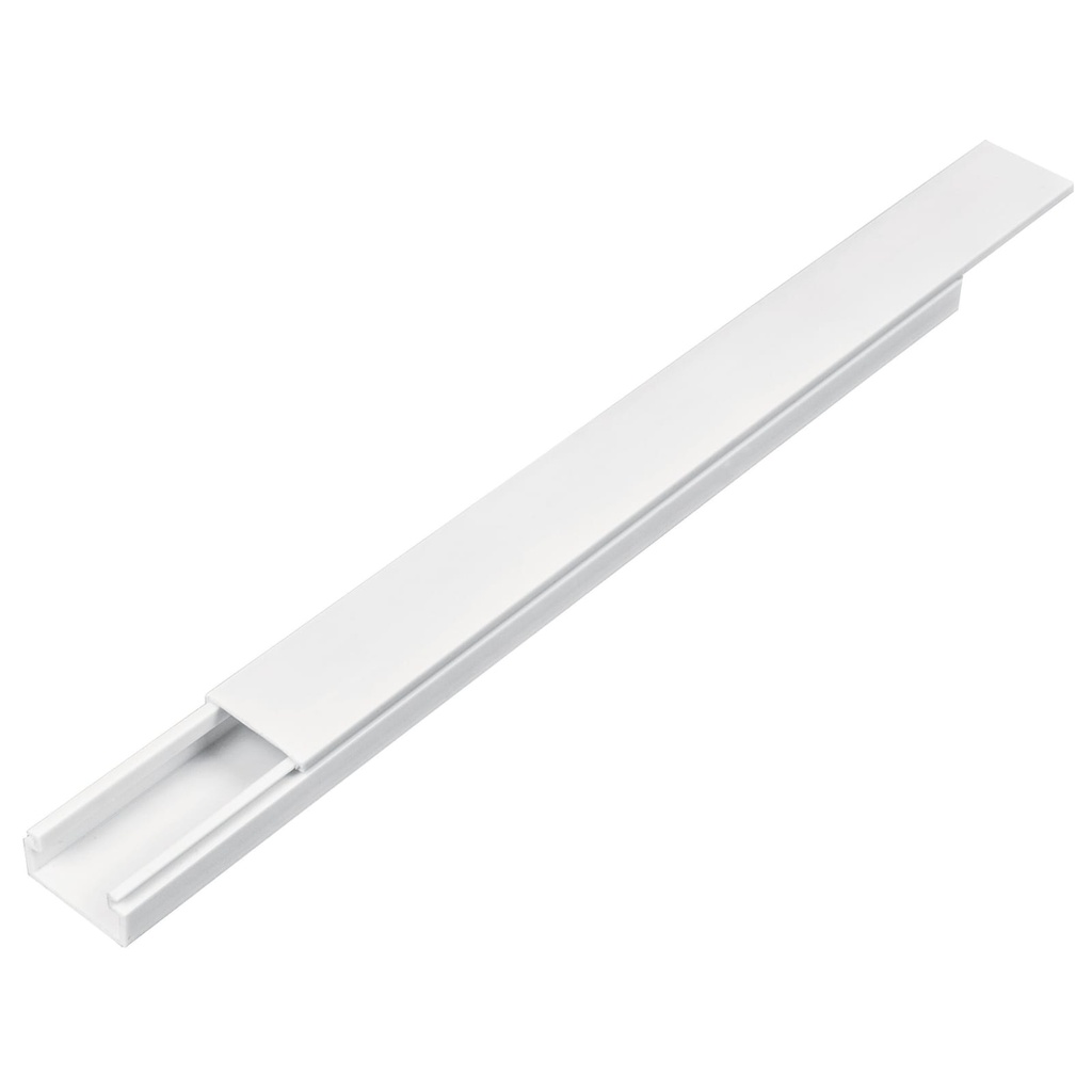 CANALETA DE 1 VIA 3/4X3/4 SIN ADHESIVO 17X20MM CUADRADO VOLTECK