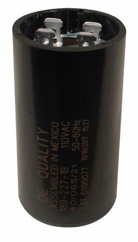 CAPACITOR ARRANQUE 216/259UF 220V NEGRO QUALITY
