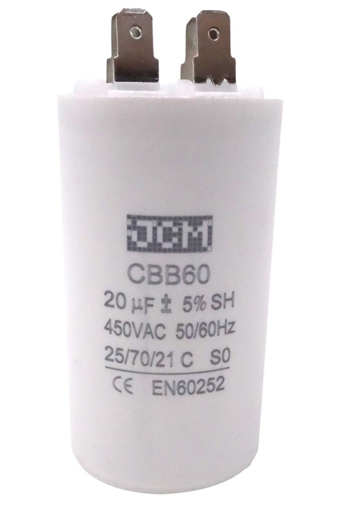 CAPACITOR DE ESPIGA 20UF