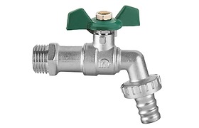 CHORRO DE 1/2 DE MARIPOSA C/PITON P/MANGUERA KUVAL