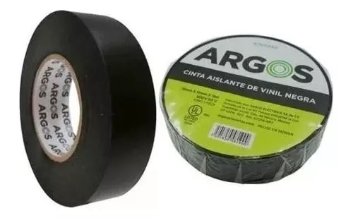 CINTA AISLANTE DE VINIL 18M NEGRA ARGOS