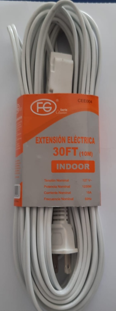 EXTENSION BLANCA 10M USO DOMESTICO FG LIGHTING