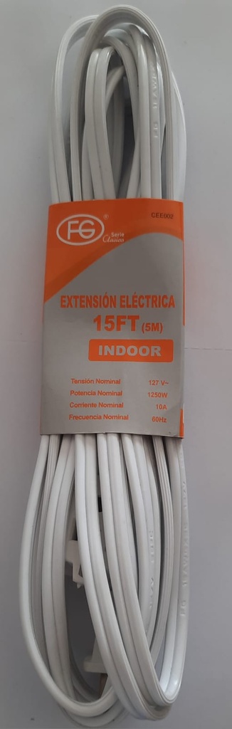 EXTENSION BLANCA 5M USO DOMESTICO FG LIGHTING