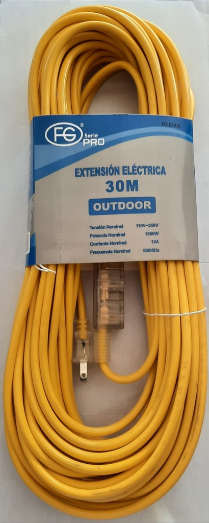 EXTENSION DE 30 METRO AMARILLA PRO FG LIGHTING