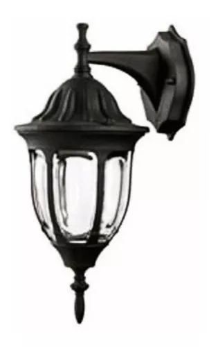 FAROL DE PARED CLASICO SUSPENDIDO NEGRO ARGOS