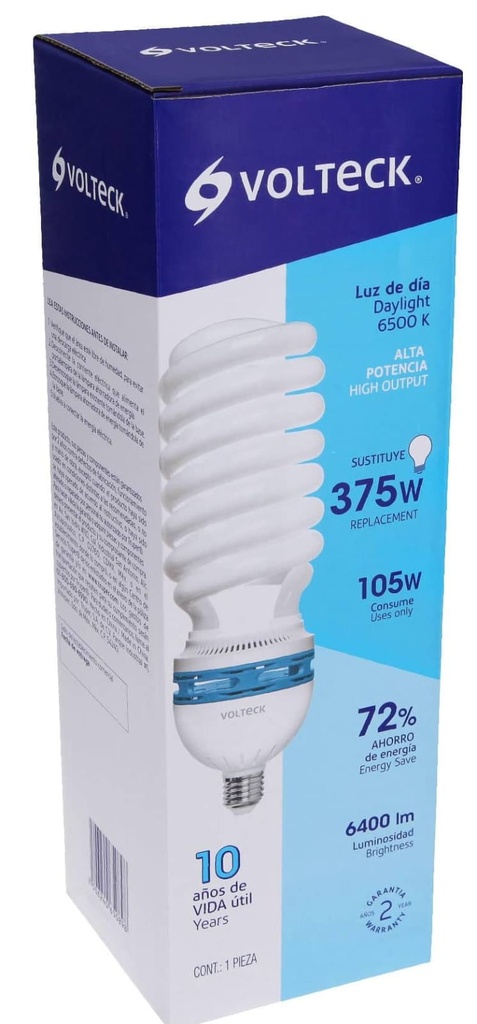 FOCO ESPIRAL 105W ALTA POTENCIA VOLTECK