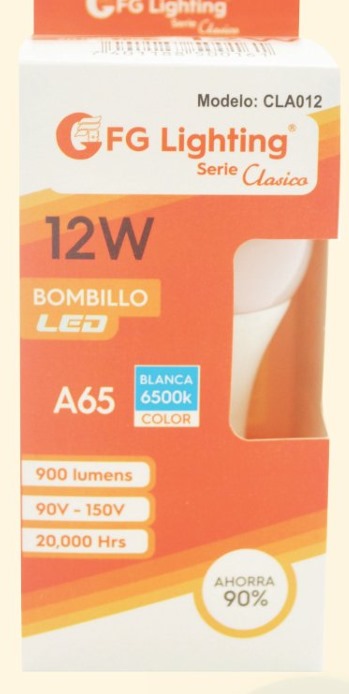 FOCO LED CLASICA DE 12W FG LIGHTING