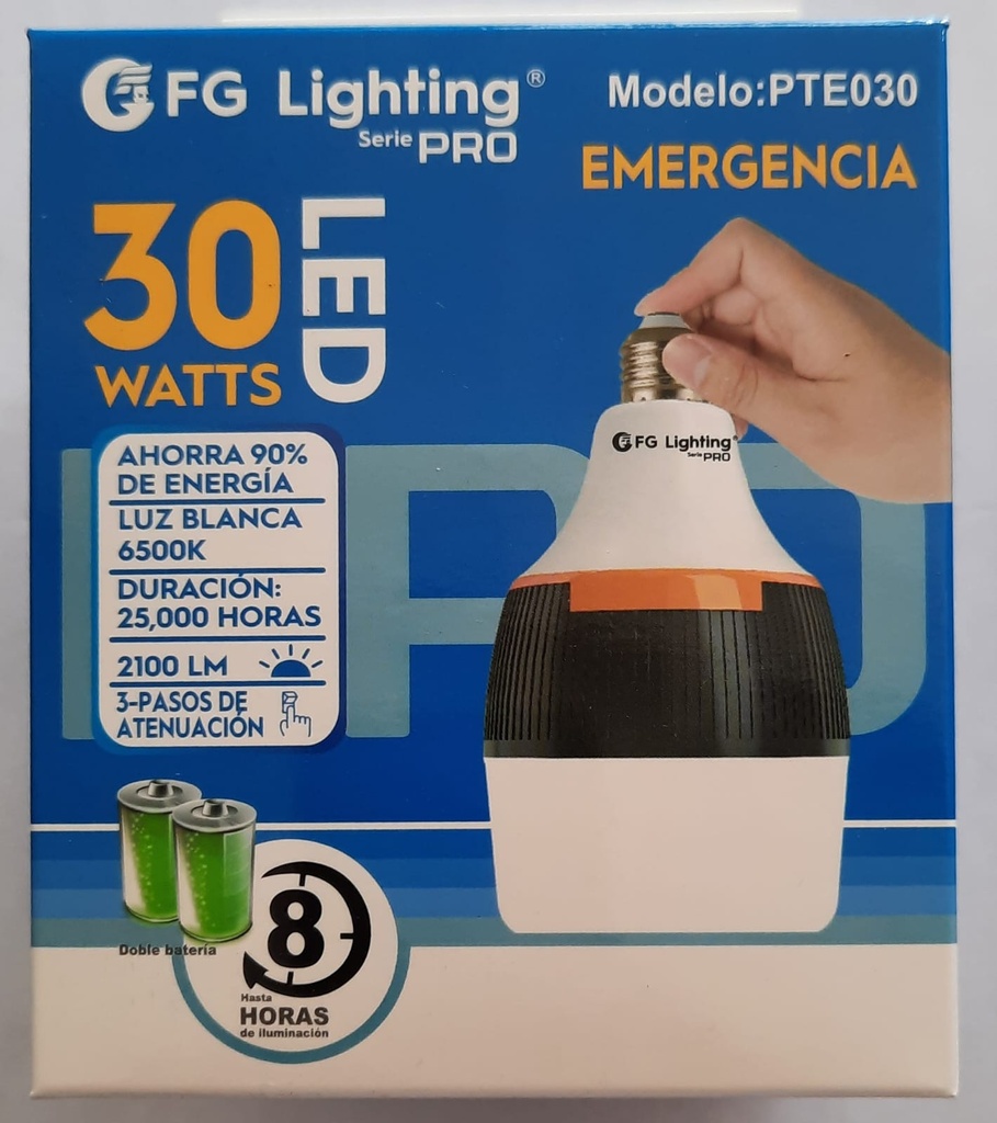 FOCO LED EMERGENCIA DE 30W FG LIGHTING