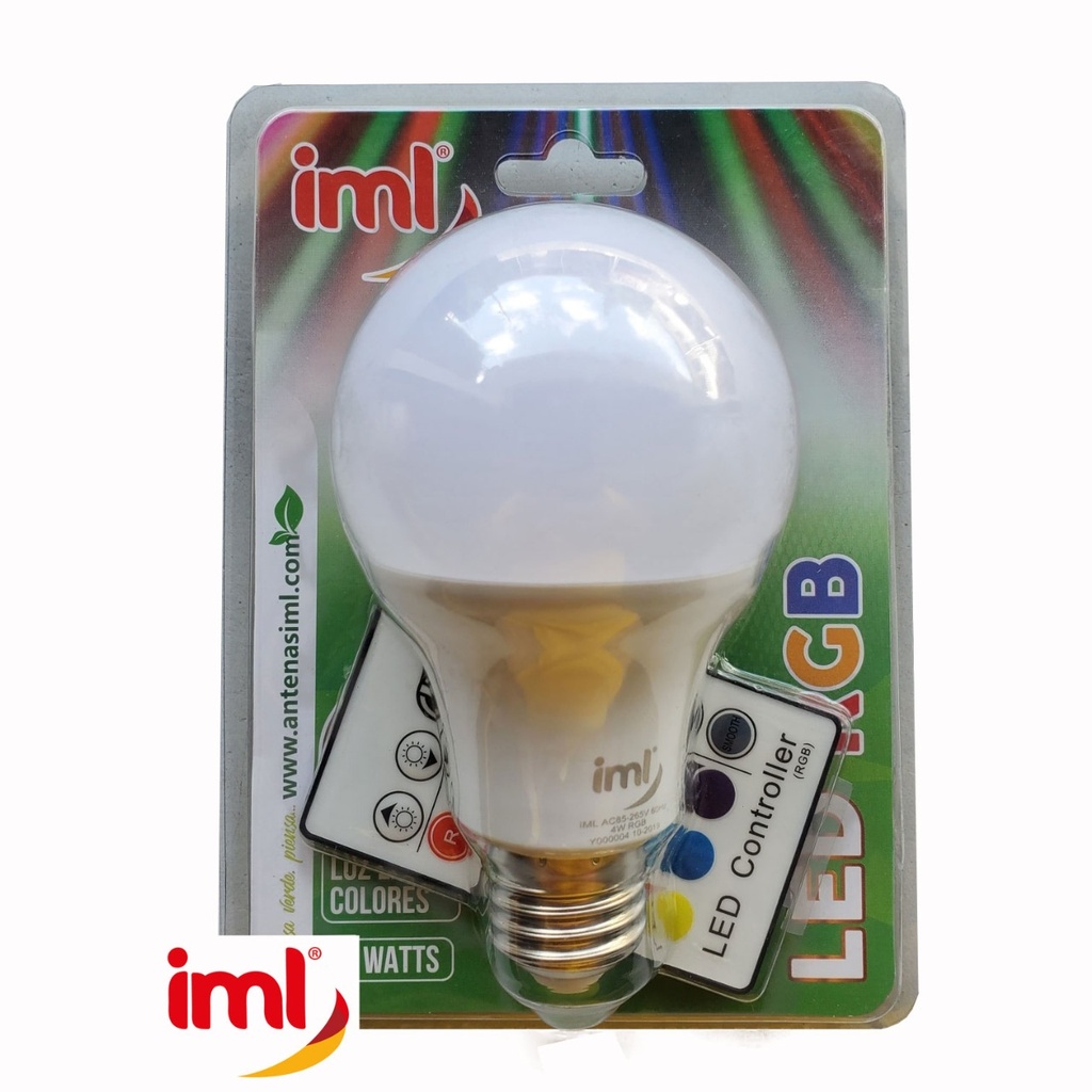 FOCO LED LUZ DE ACOLORES 4W IML