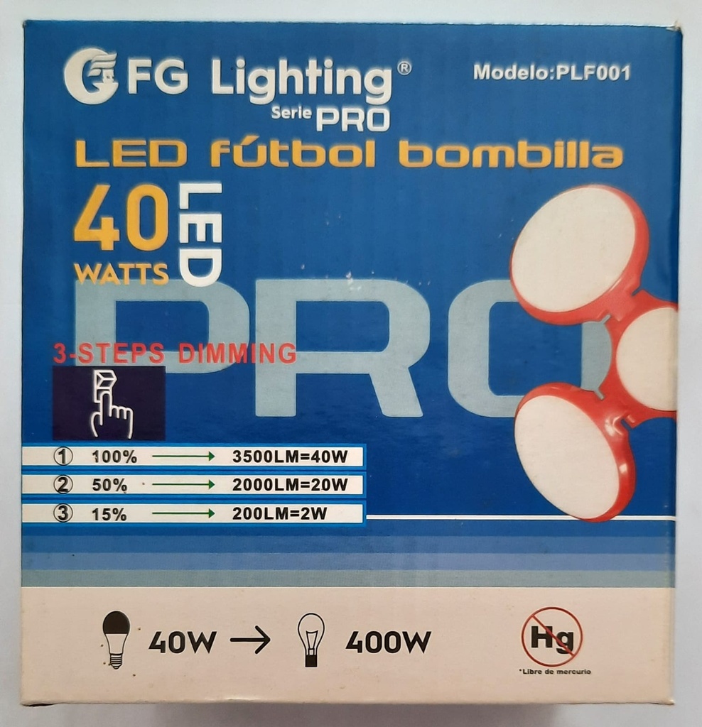 FOCO LED TIPO FUTBOL 40W FG LIGHTING