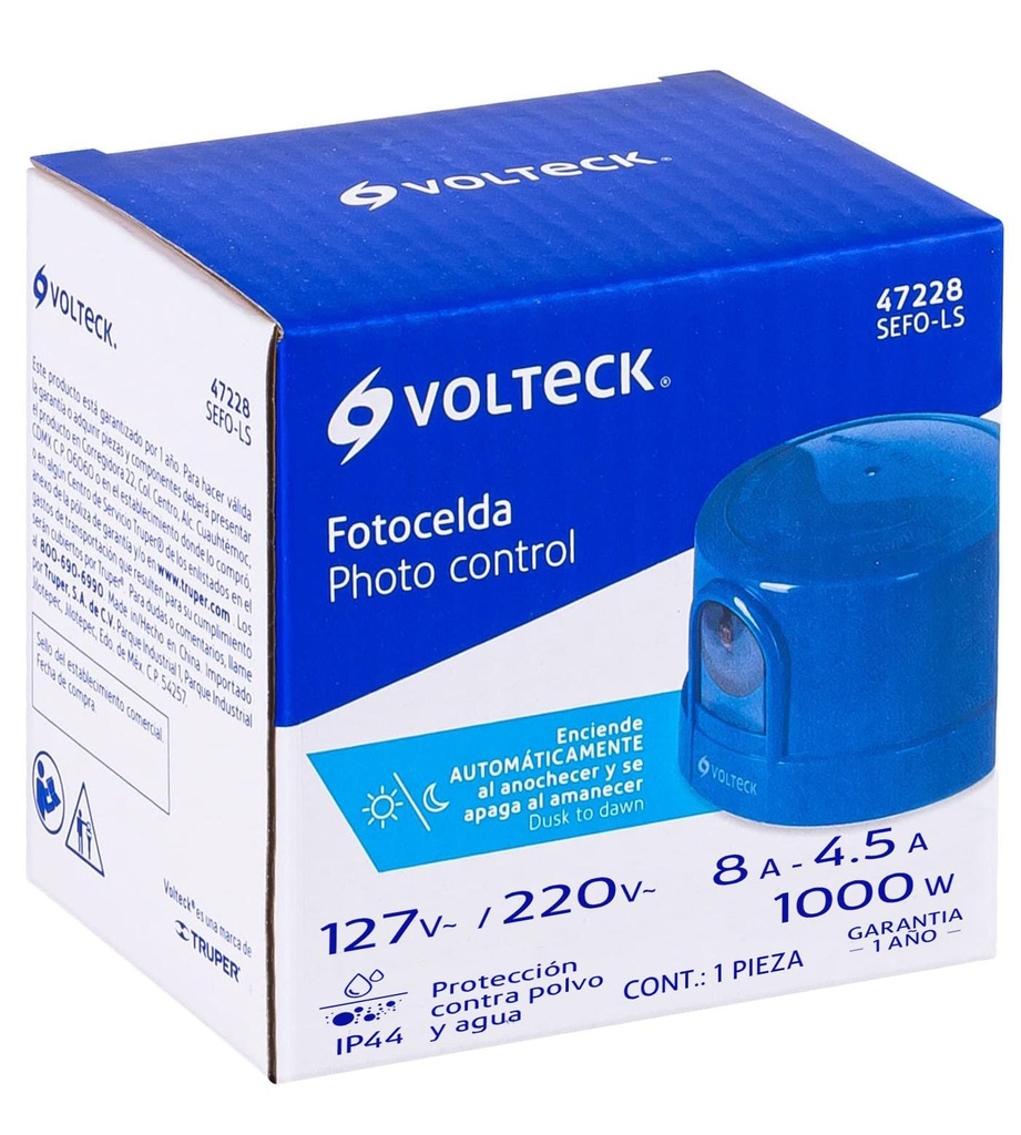 FOTOCELDA SENSOR LUMINARIO SUBURBANO VOLTECK