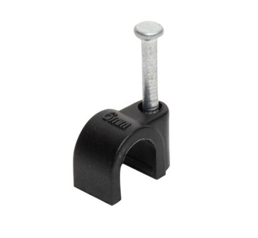 GRAPA CURVA PARA CABLE COAXIAL 100 PZS FULGORE