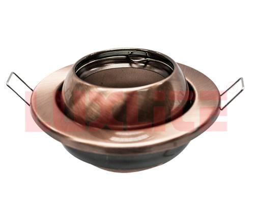 LAMPARA OJO DE BUEY MOVIBLE P/C FALSO BRONCE 45°