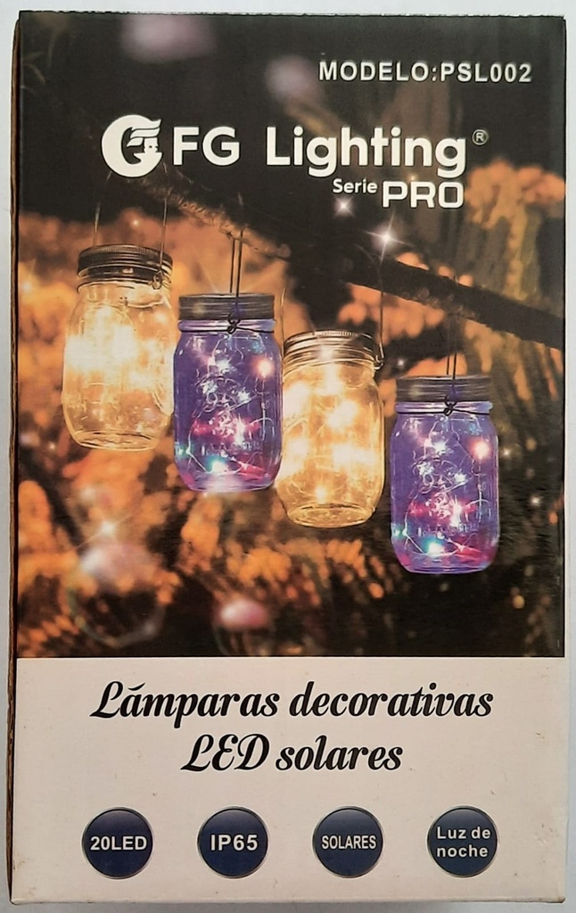 LAMPARA SOLAR VASO FG LIGHTING
