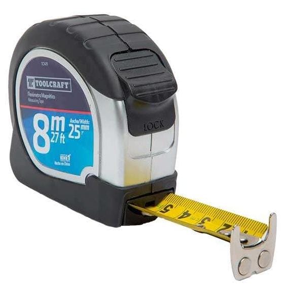 METRO MAGNETICO 8M X 25MM TOOLCRAFT