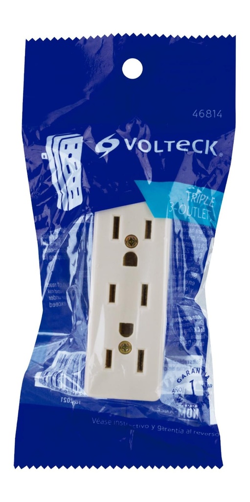 MULTICONTACTO TRIPLE CON CLAVIJA VOLTECK
