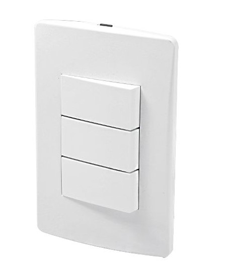 PLACA 2 APAGADOR SENCILLO Y 1 APADOR 3 VIAS FULGORE