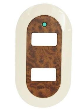 PLACA DOBLE NUVA MADERA MAGIC BTICINO