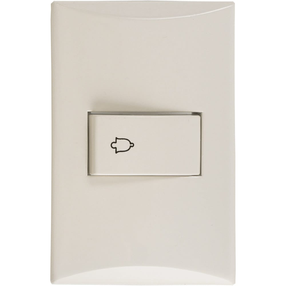 PULSADOR PARA TIMBRE 15A 125V MARFIL PLATA EAGLE