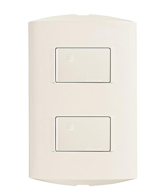 SWITCH DOBLE 15A MARFIL MODUS STYLE BTICINO