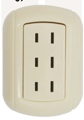 TOMA TRIPLE SOBRE PONER DECOR  FG LIGHTING