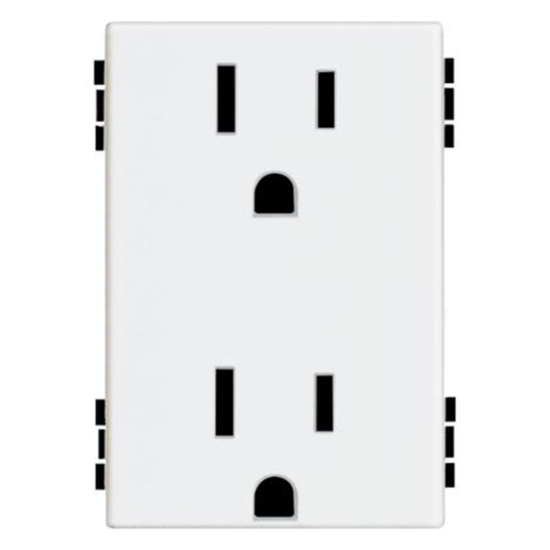 TOMACORRIENTE R100 DOBLE 2P 3H NEMA 5/15R 15A 120V BLANCO EATON