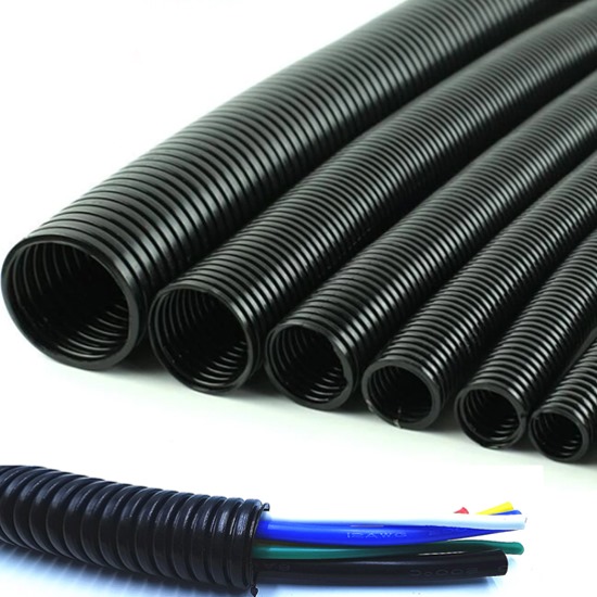 TUBO FLEXIBLE DE 1/2 NEGRO TECNOFLEX