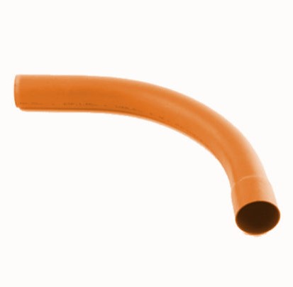 VUELTA DUCTO PVC NARANJA DE 1