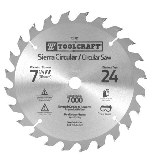 DISCO PARA SIERRA CIRCULAR 7 1/4 40T TOOLCRAFT