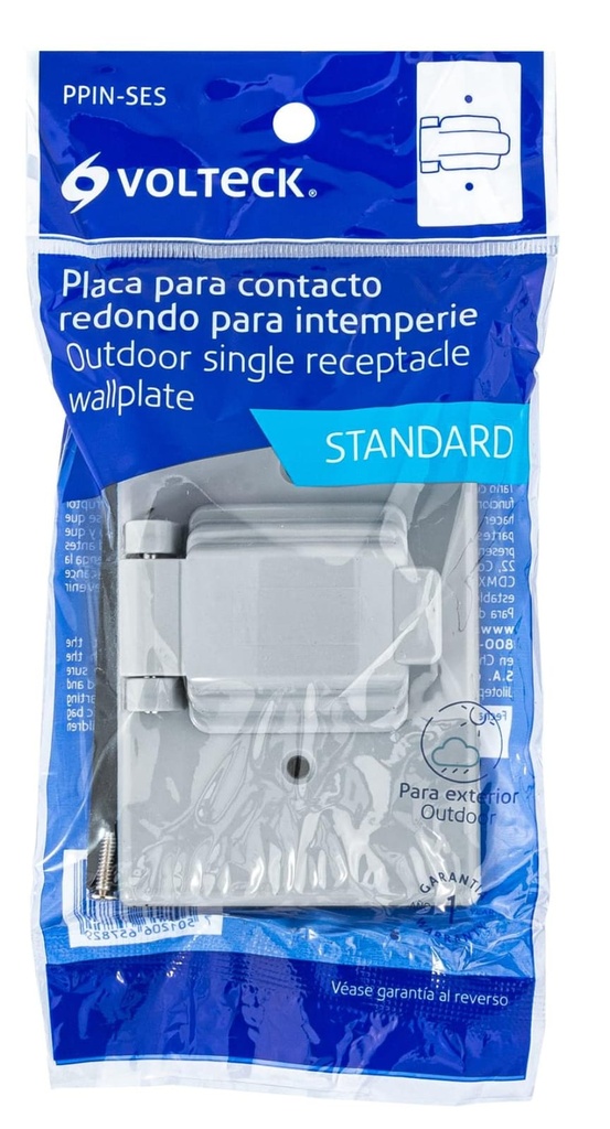 PLACA PLASTICA 1 MODUL PARA INTEMPERIE VOLTECK