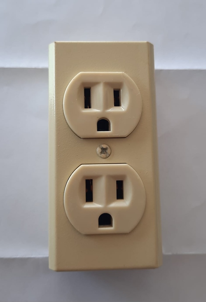 ARMADURA DOBLE 15A S/PONER METAL