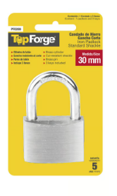 CANDADO DE HIERRO 30MM GANCHO CORTO