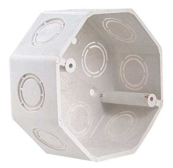 CAJA OCTAGONAL BLANCO MASACA