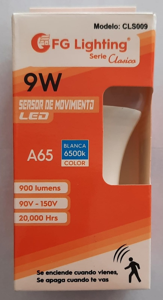 BOMBILLA CON SENSOR DE 12W FG LIGHTING