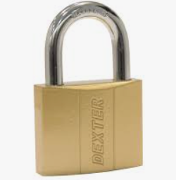 CANDADO DORADO BLISTER 30MM DEXTER