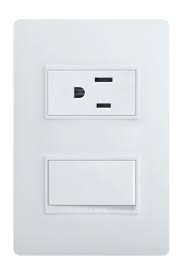 ARMADURA 15A CON SWITCH 15A BLANCO LUZICA BTICINO