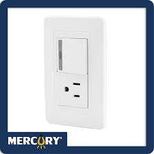 ARMADURA 10A CON SWITCH 15A BLANCO MERCURY