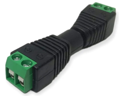 CONECTOR DE CORRIENTE MACHO Y HEMBRA STEREN (PARA CAMARA VIDEOVIGILANCIA)