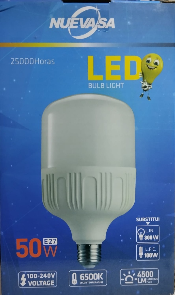 BOMBILLO LED ALTA POTENCIA 50W (NUEVASA)