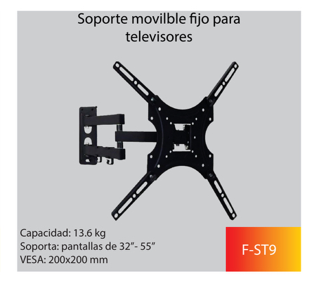 SOPORTE PARA TV DE 32 A 55 CON BRAZO MOVIL IML