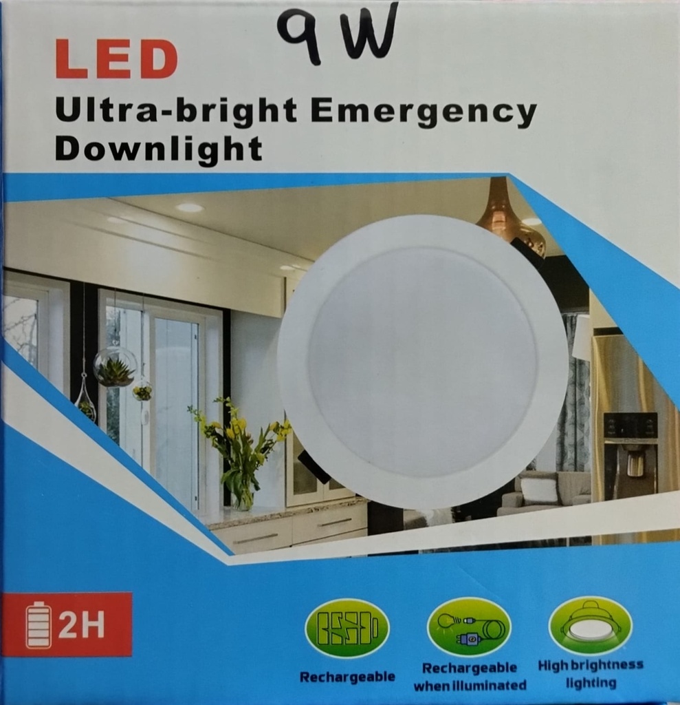 LAMPARA LED DE EMERGENCIA OJO DE BUEY 9W (ACEM)