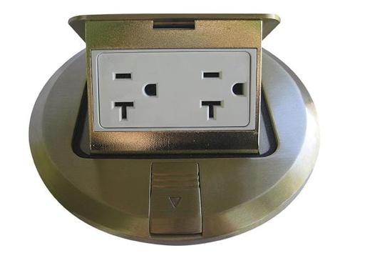 [5799FBA] ARMADURA DOBLE 2P+T 20A PARA PISO EAGLE