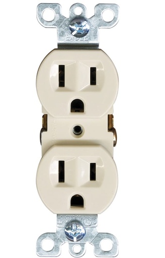 [270V] ARMADURA DOBLE POLARIZADA 15A P/CAJA EAGLE