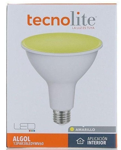 [13PAR38LEDYMV60] BOMBILLA LED TIPO REFLECTOR PAR38 13W AMARILLO